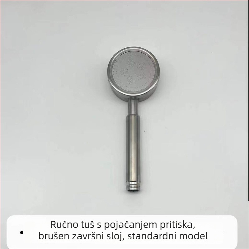 Prenosni tuš glava od 304 nehrđajućeg čelika, okrugli kišni tuš, model 001, moderni minimalistički stil