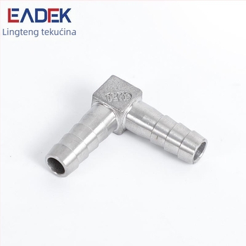 304 nehrđajući čelik, L-tip dvostruko utikač, spoj za crijevo s pagoda glavom, dvostruki spoj, Pagoda Elbow Hose Fitting, marka Lingteng, podrijetlo Zhejiang Quzhou