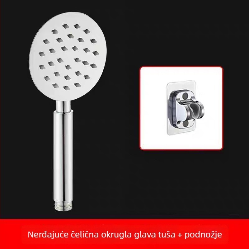 Pengdu tuš glava od 304 nehrđajućeg čelika, s povećanim tlakom, zidna instalacija, kvadratni oblik, kiša i raspršivanje