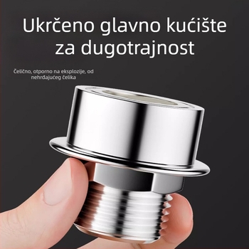 Adapter za slavinu perilice rublja, snap-on protiv ispadanja, četverostruki navoj, ABS, univerzalni