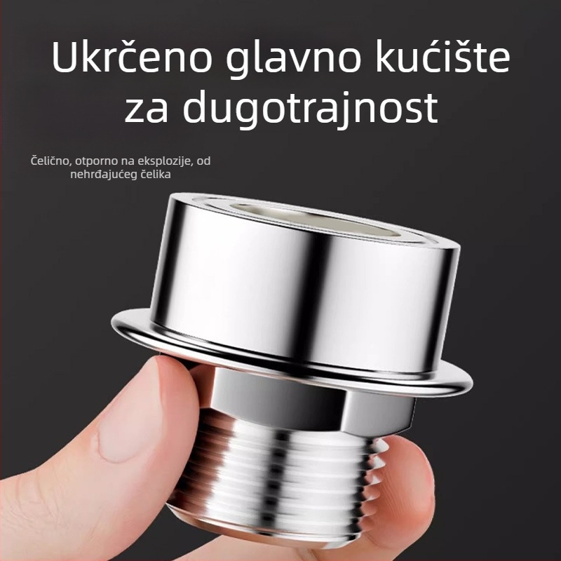 Adapter za slavinu perilice rublja, snap-on protiv ispadanja, četverostruki navoj, ABS, univerzalni