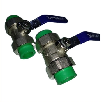 Rifeng bakreni kuglasti ventil, kompatibilan s PPR cijevima, dvostruko toplo zavarivanje, Ø20 mm, model 441, debljina stijenke 0,28 mm