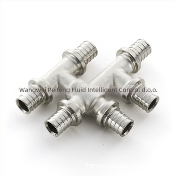 PF-1641 Bakreni šestoputni spoj za cijevi, promjer 10 mm, debljina stijenke 10 mm