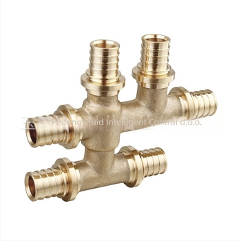 PF-1641 Bakreni šestoputni spoj za cijevi, promjer 10 mm, debljina stijenke 10 mm