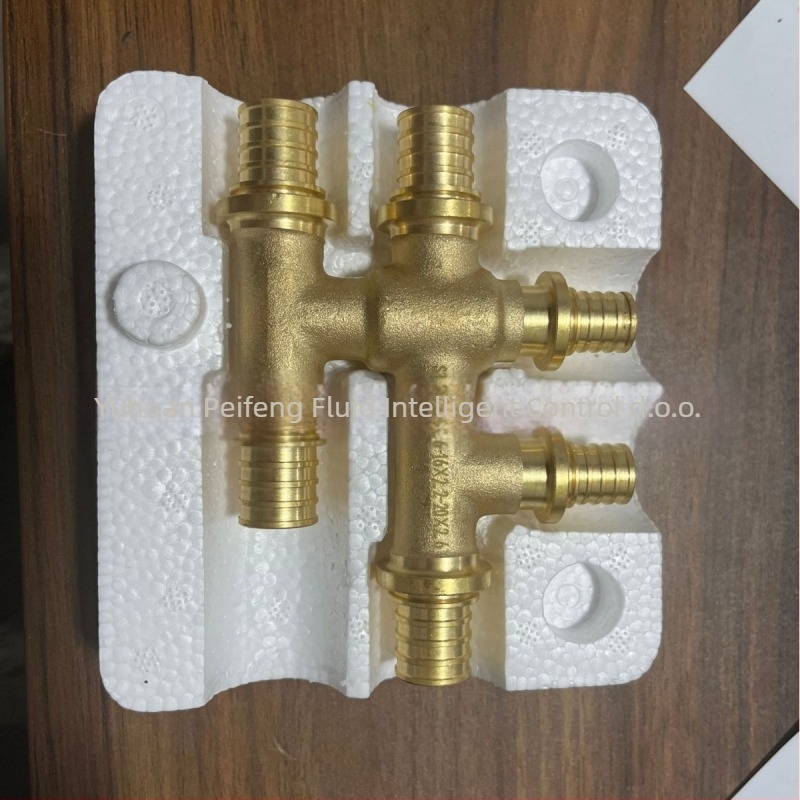 PF-1641 Bakreni šestoputni spoj za cijevi, promjer 10 mm, debljina stijenke 10 mm