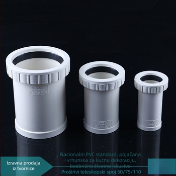 PVC vijčani proširivi spoj za odvodnju
