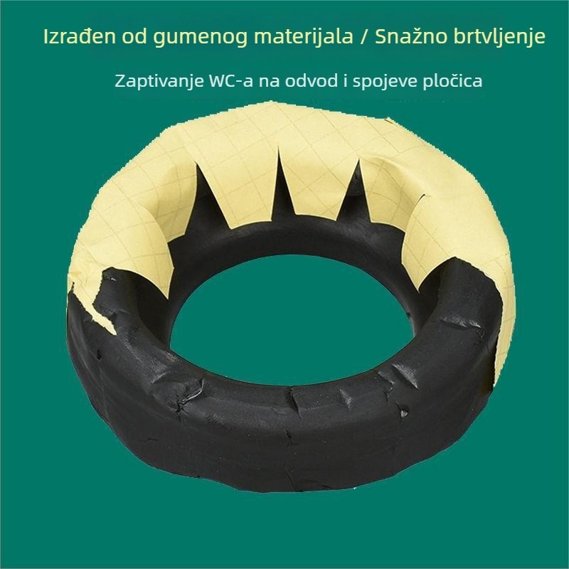 Brtvni prsten za toaletni flange – guma, Huixin, ručna instalacija, injekcijsko oblikovanje, modernistički minimalistički dizajn