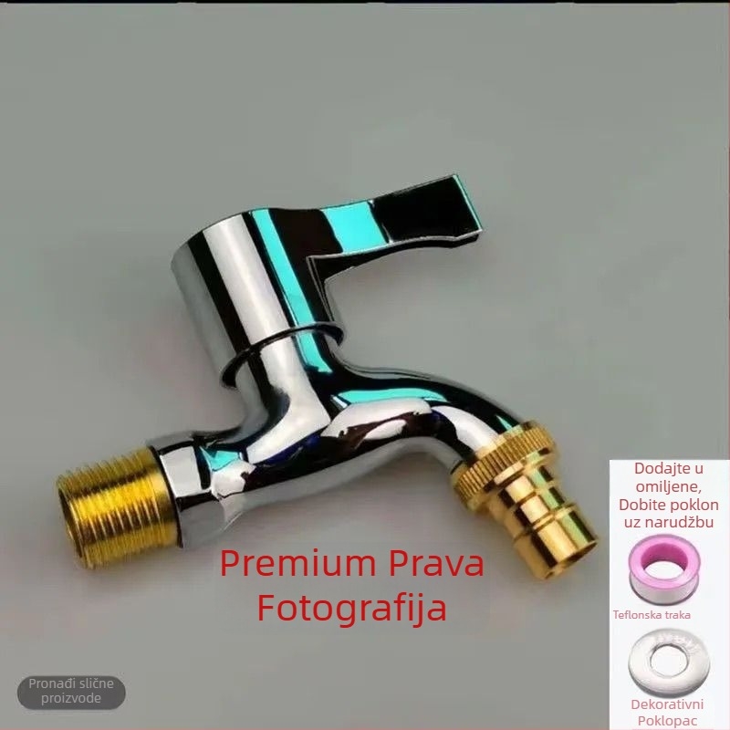 Ventil za perilicu rublja za kućnu upotrebu, debelog dizajna, od plastike, keramički disk ventil, spiralno otvaranje