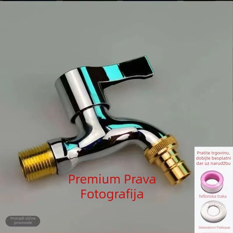 Ventil za perilicu rublja za kućnu upotrebu, debelog dizajna, od plastike, keramički disk ventil, spiralno otvaranje