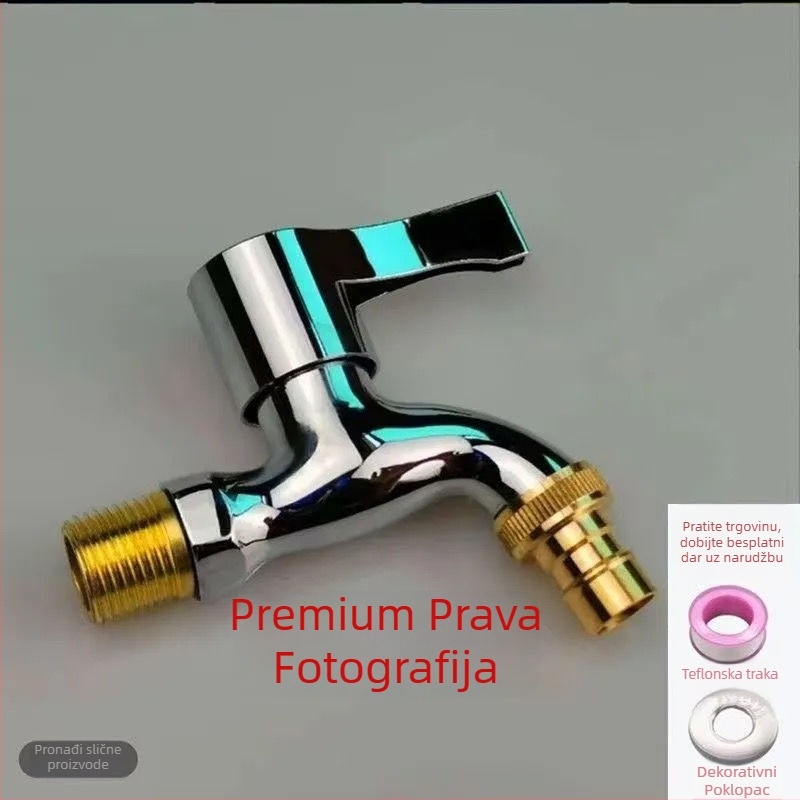 Ventil za perilicu rublja za kućnu upotrebu, debelog dizajna, od plastike, keramički disk ventil, spiralno otvaranje