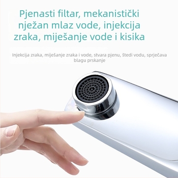 Slavina za umivaonik – bakrena, miješati tip, instalacija s jednim otvorom, keramički kartridžni ventil, elektroplatinirani završni sloj, model 16007