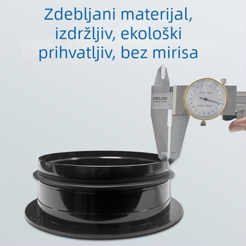 PVC flanšni spoj za ventilacijske cijevi, vijčano spajanje, visoka tlaka otpornost, model 110/160