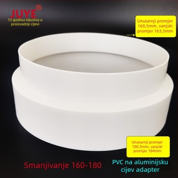 Redukcijski prsten za PVC cijev – materijal PP, debljina zida 2 mm, promjenjiv promjer