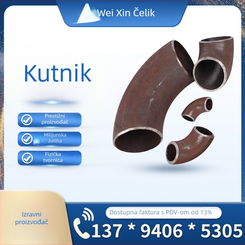 Nerđavi čelik 90° zavareno koljeno, otporno na koroziju, debljina zida 3 mm, CCC