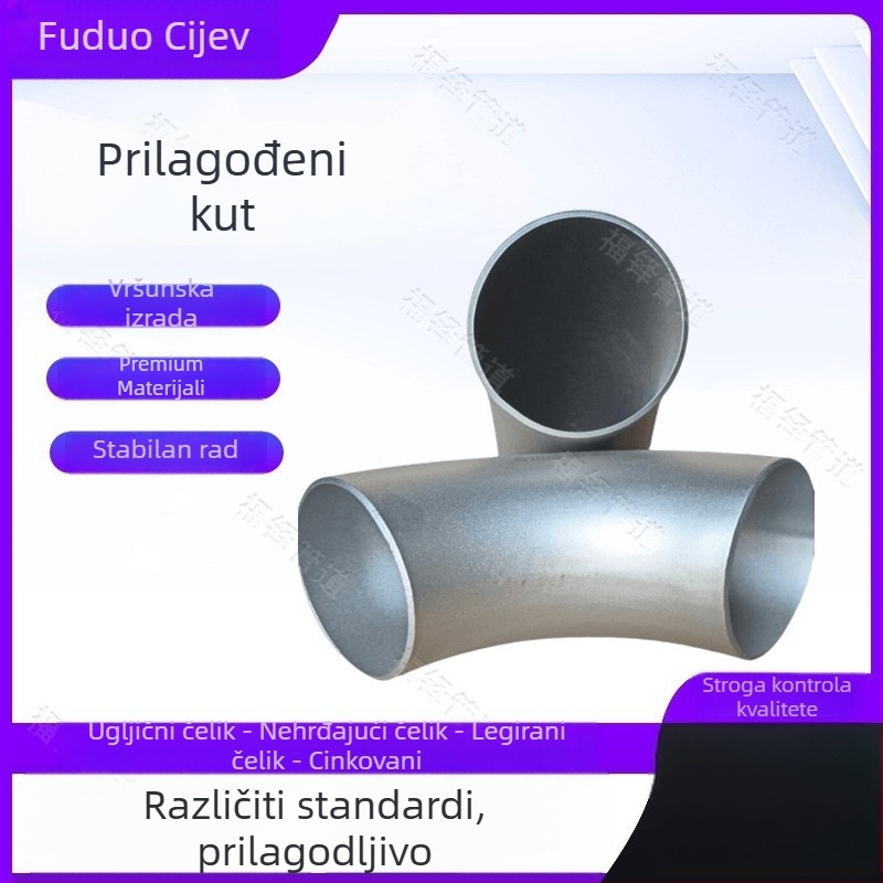 Kotni koljeno od ugljičnog čelika, 90°/45°, pocinčano toplim postupkom, bez šavova, debljina zida 6 mm