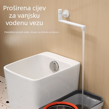 Kuhinjska slavina od mjedi s keramičkim ventila, sklopiva instalacija, jednoruka, model D015