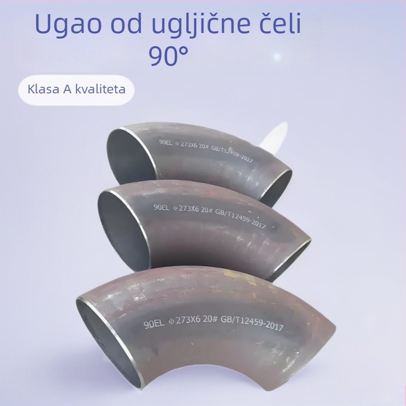 90° kutno koljeno od ugljičnog čelika, spoj zavarivanjem, DN15-DN4000, standard 12459