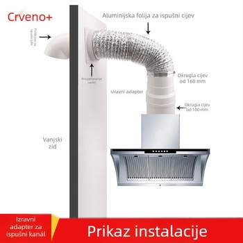 PVC cijevni spojni dijelovi, Modell 180, debljina zida 3.0 mm, Klasa A, Marka Jiangshan Red Leaves