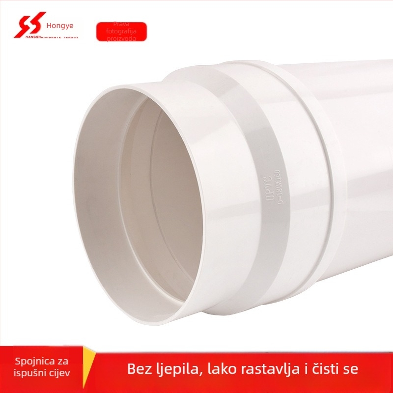 PVC cijevni spojni dijelovi, Modell 180, debljina zida 3.0 mm, Klasa A, Marka Jiangshan Red Leaves