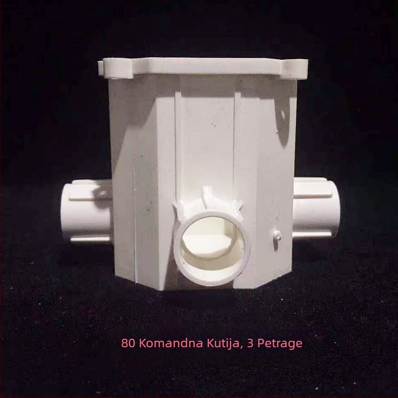 PVC oktogonalna ugrađena kutija za spojnice, model 60-70-80-100, debljina zida 2,5 mm, razred AAAAA