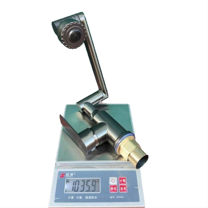 Lucky Cat slavina za umivaonik – miješalica, tijelo od nehrđajućeg čelika, keramički disk ventila, elektroplatinirani završetak, 1 MPa, 100°C, model Dh-21003-dd