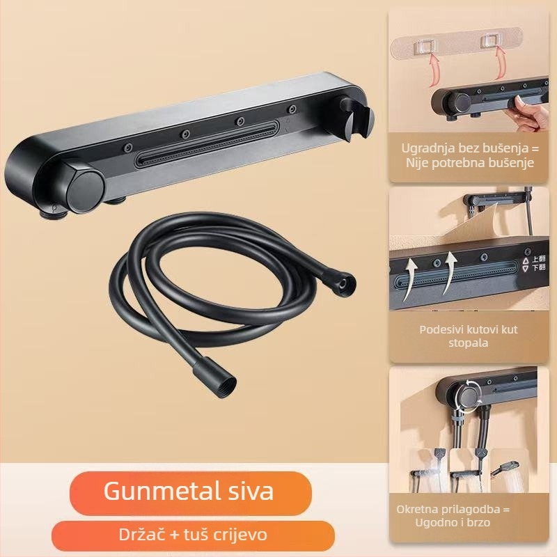 Rain tuš set, bakrena konstrukcija, jednostavan i elegantan dizajn.