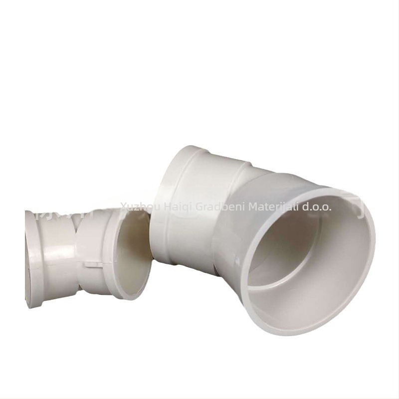 PVC 45° koljeno za odvodne cijevi, otporno na koroziju, Haiqi model