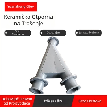 Keramičko cijevno koljeno, otporno na koroziju i visok tlak, debljina stijen 5 mm, nacionalni standard