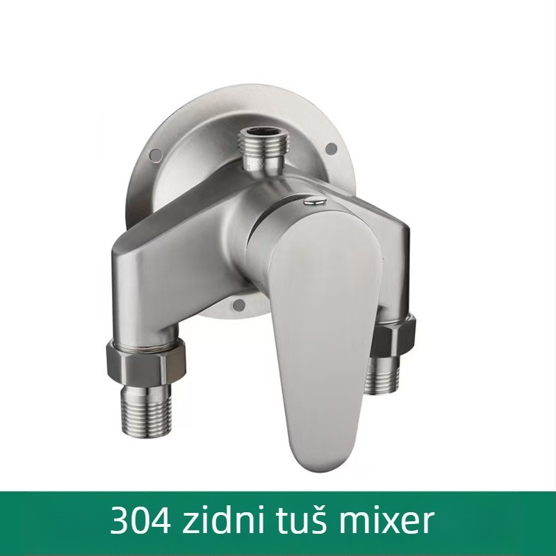 Tuš set od nehrđajućeg čelika 304, zidni montažni set, funkcija kišnica, model XMS-7101, radna temperatura 1–90°C