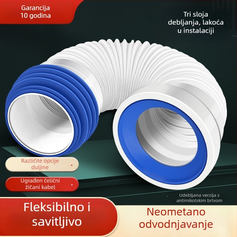 Toaletni flanš – PVC, branda Jufan bathroom, montaža ljepilom, moderan i jednostavan stil