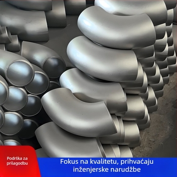 Kut od nehrđajućeg čelika 304, redukcijski, presovan bezšav, 45°/90°, butt-weld spoj
