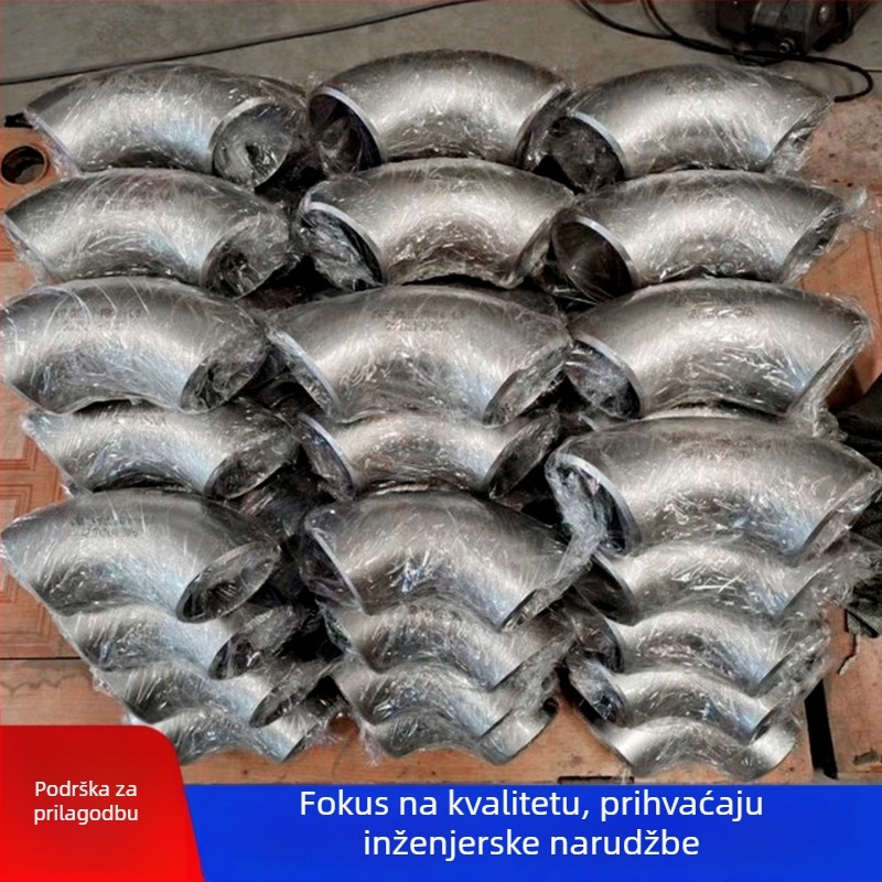 Kut od nehrđajućeg čelika 304, redukcijski, presovan bezšav, 45°/90°, butt-weld spoj