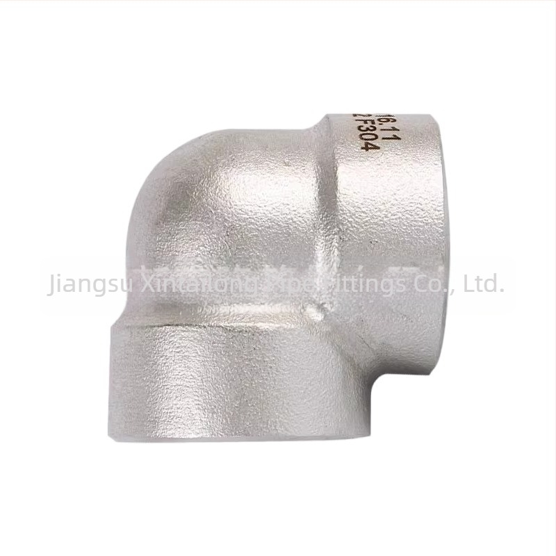 Nerđajuće čelično koljeno 304L/316L, Socket Weld, 90°, visok tlak 3000 lb