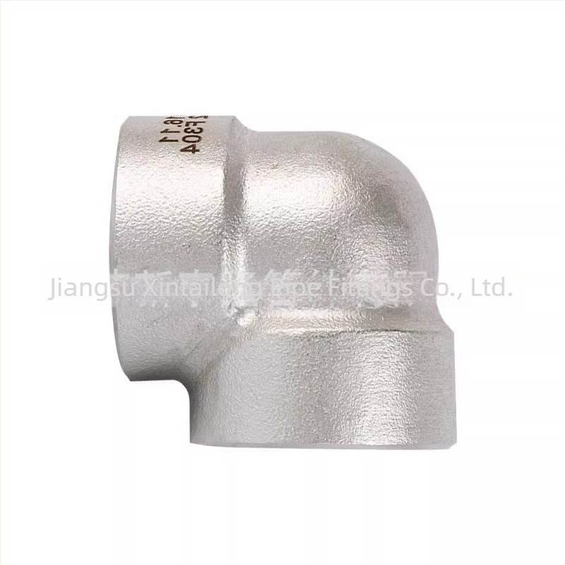 Nerđajuće čelično koljeno 304L/316L, Socket Weld, 90°, visok tlak 3000 lb