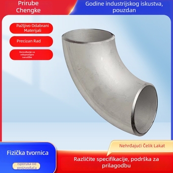 Nerđajući čelični kut 90° za zavarivanje, Butt Weld, Ø21–3000 mm, debljina zida 2–30 mm