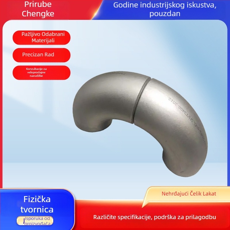 Nerđajući čelični kut 90° za zavarivanje, Butt Weld, Ø21–3000 mm, debljina zida 2–30 mm