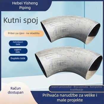 Ugljični čelični koljeno cijevi, otporno na koroziju; debljina zida 2–50 mm; promjer DN10–DN3000; prvi razred