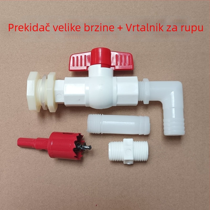 Električni plastični slavina za toplu vodu, keramički disk ventil, model 001, jednostavna konstrukcija