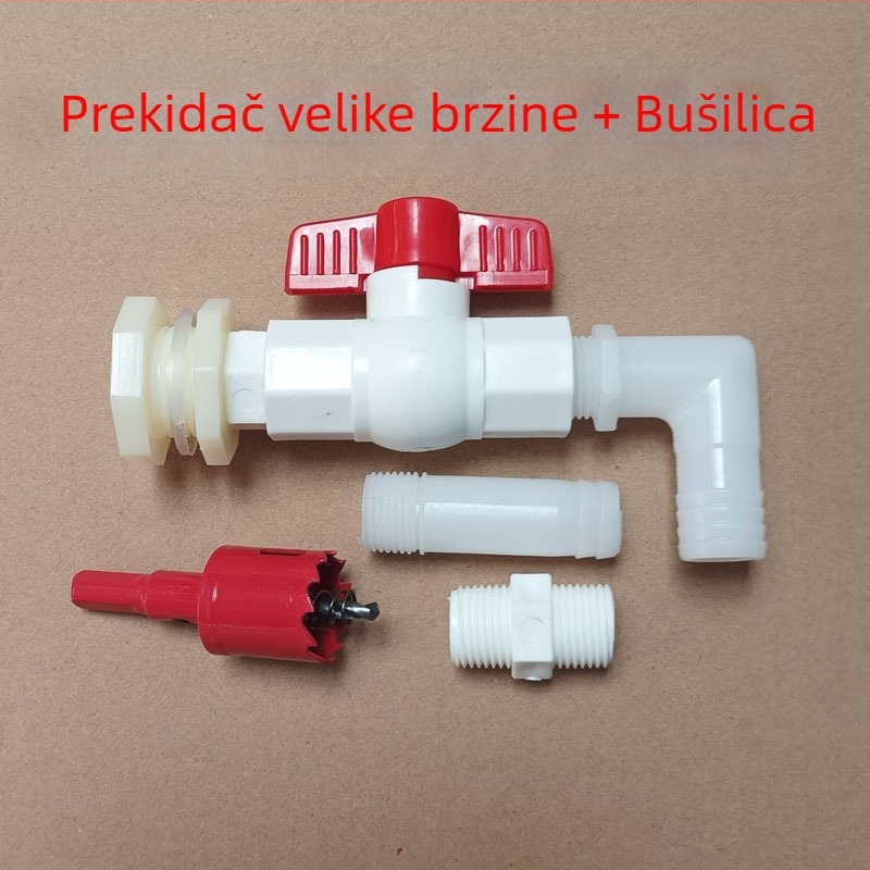 Električni plastični slavina za toplu vodu, keramički disk ventil, model 001, jednostavna konstrukcija