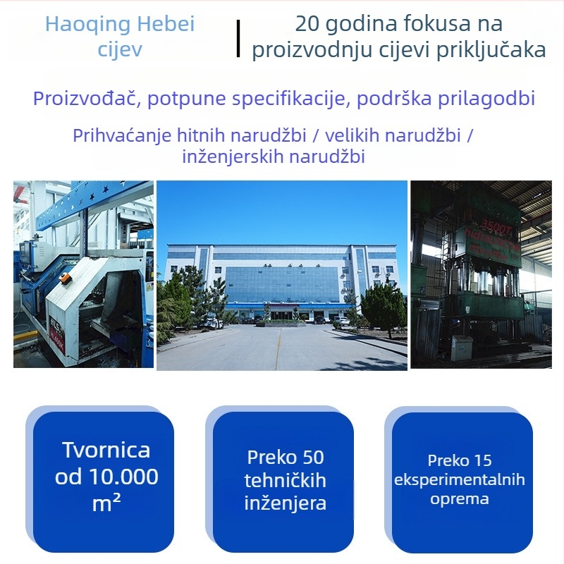 Nerđajući čelično koljeno, 45°/90°, zavareni spoj, nacionalni standard, Haoqing