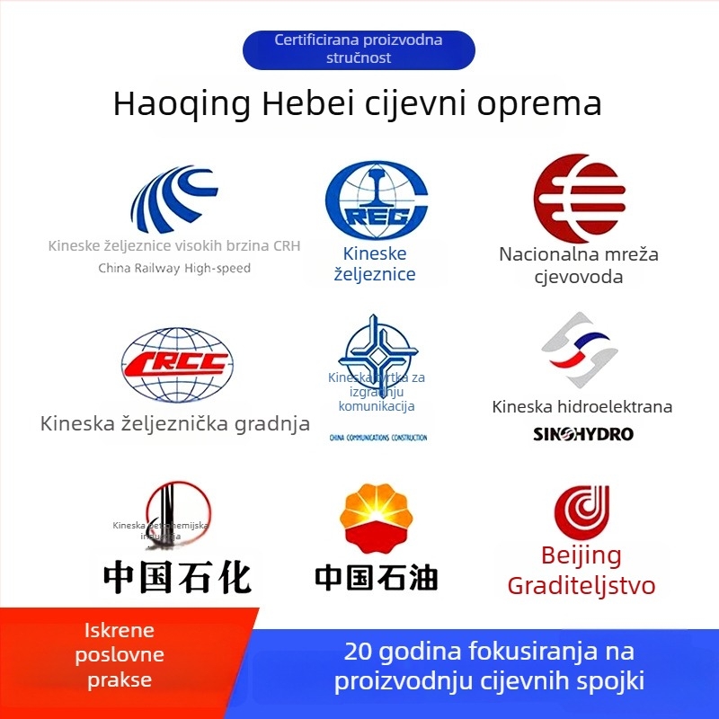 Nerđajući čelično koljeno, 45°/90°, zavareni spoj, nacionalni standard, Haoqing