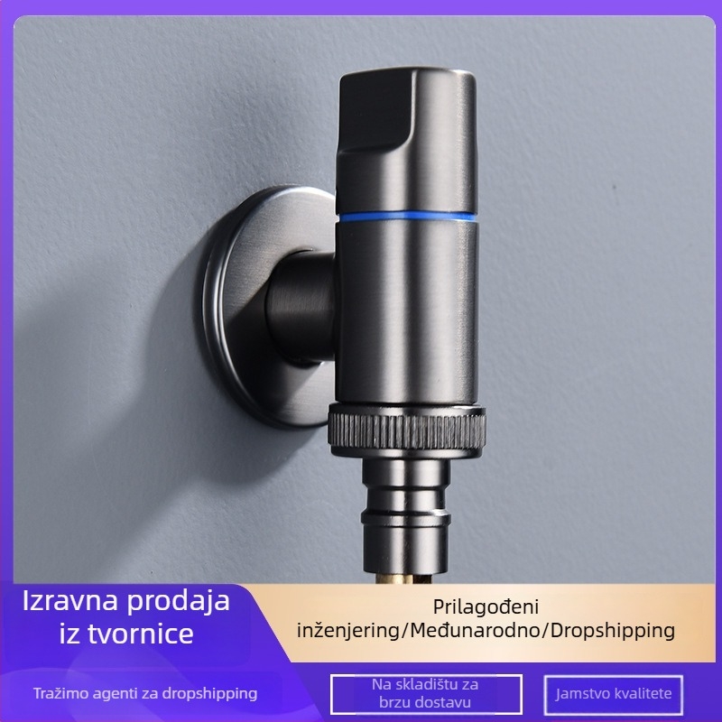 Belode SZ2302 ugrađena slavina za perilicu rublja, jednoručni upravljač hladnom vodom, bakrena s elektroplatijom, brz izlaz, 1–80°C