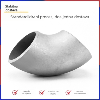 Kut cijevi od ugljičnog čelika, veliki promjer, zavareni spoj, 90°, bez šavova, debeli zid, Ø100 mm