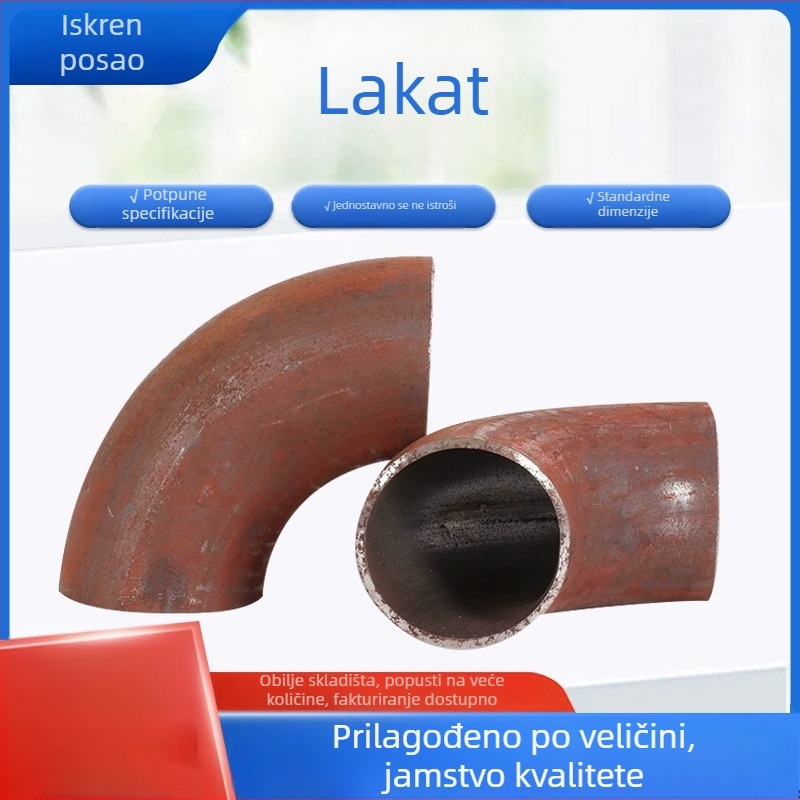 Ugljično čelično 90° koljeno za cijev za stubište, zavareno, otporno na koroziju i visoki tlak, model 21-1020, Chenrui