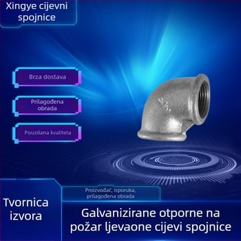 Malleable Iron Tee, Threaded, Corrosion-Resistant, Model 90, ISO 9001