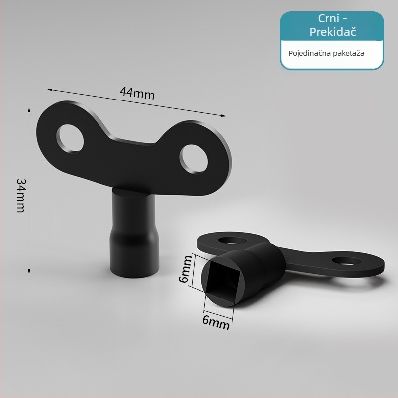 Vanjski zaključni ključ slavine s četverostrukom univerzalnom ručkom, tijelo od željeza, keramički disk ventil, CE-certificirano