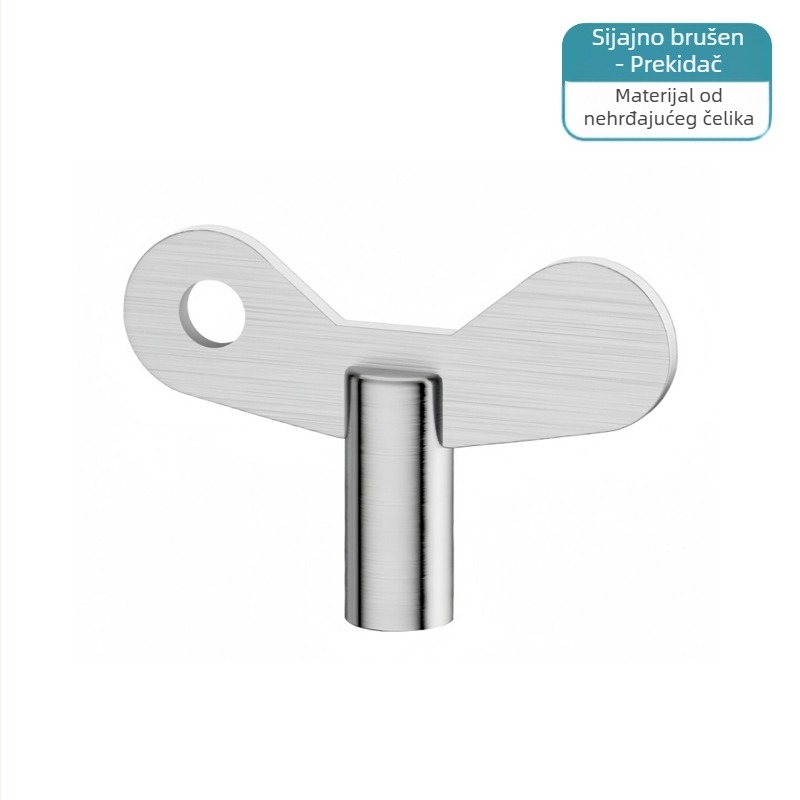 Vanjski zaključni ključ slavine s četverostrukom univerzalnom ručkom, tijelo od željeza, keramički disk ventil, CE-certificirano