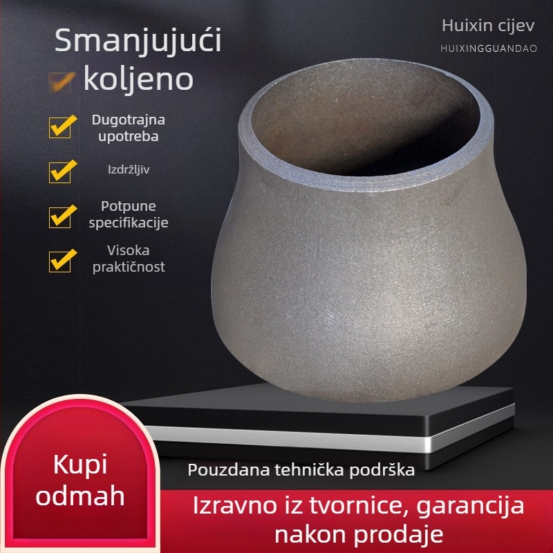 Koljeno od nehrđajućeg čelika: koncentrirani reduktor s velikim i malim otvorima, otporan na koroziju, visok tlak