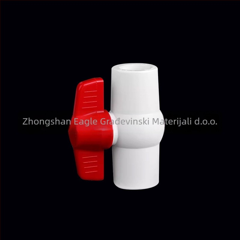 PVC kuglični ventil, marke Liansu, model Ball valve, debljina stijenke 2.0 mm, Nacionalni standard