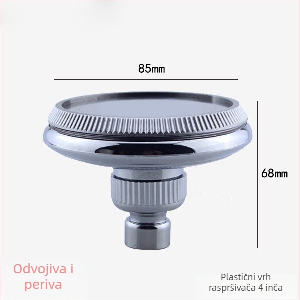 Tuš glava, plastična konstrukcija, kišna funkcija, moderni minimalistički dizajn, model 4FZTPT